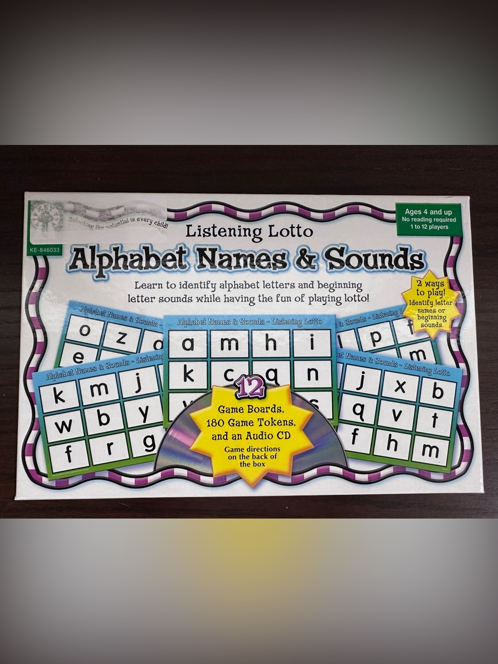 Listening Lotto: Alphabet Names & Sounds